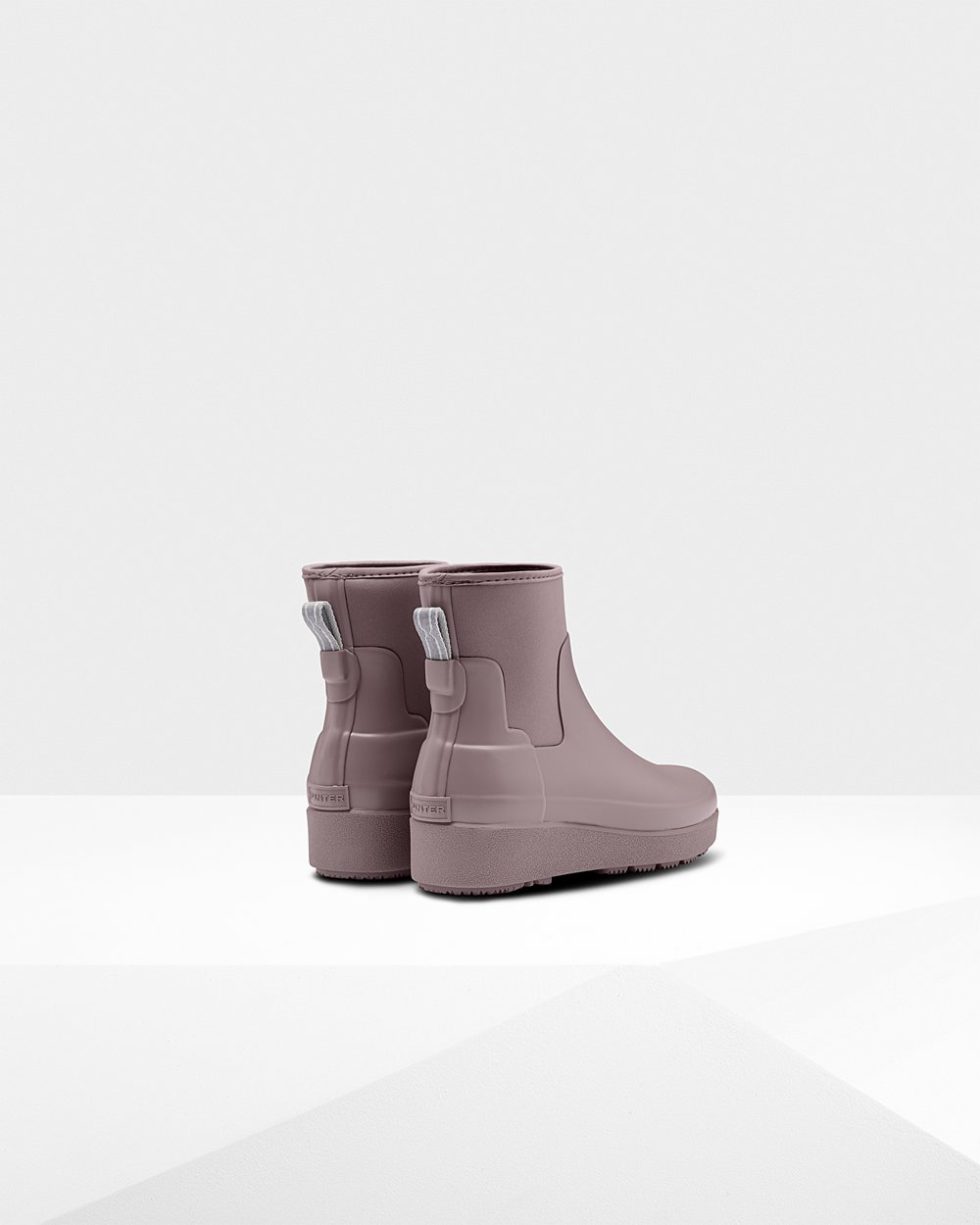 Women Hunter Refined Slim Fit Neoprene Chelsea | Creeper Boots Purple | NZ-27486-MTVR